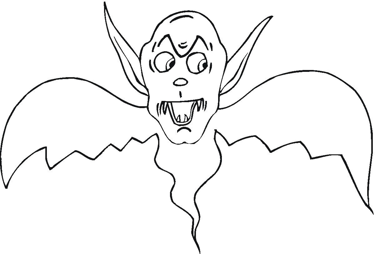 Online coloring book: Damon as a bat coloring page